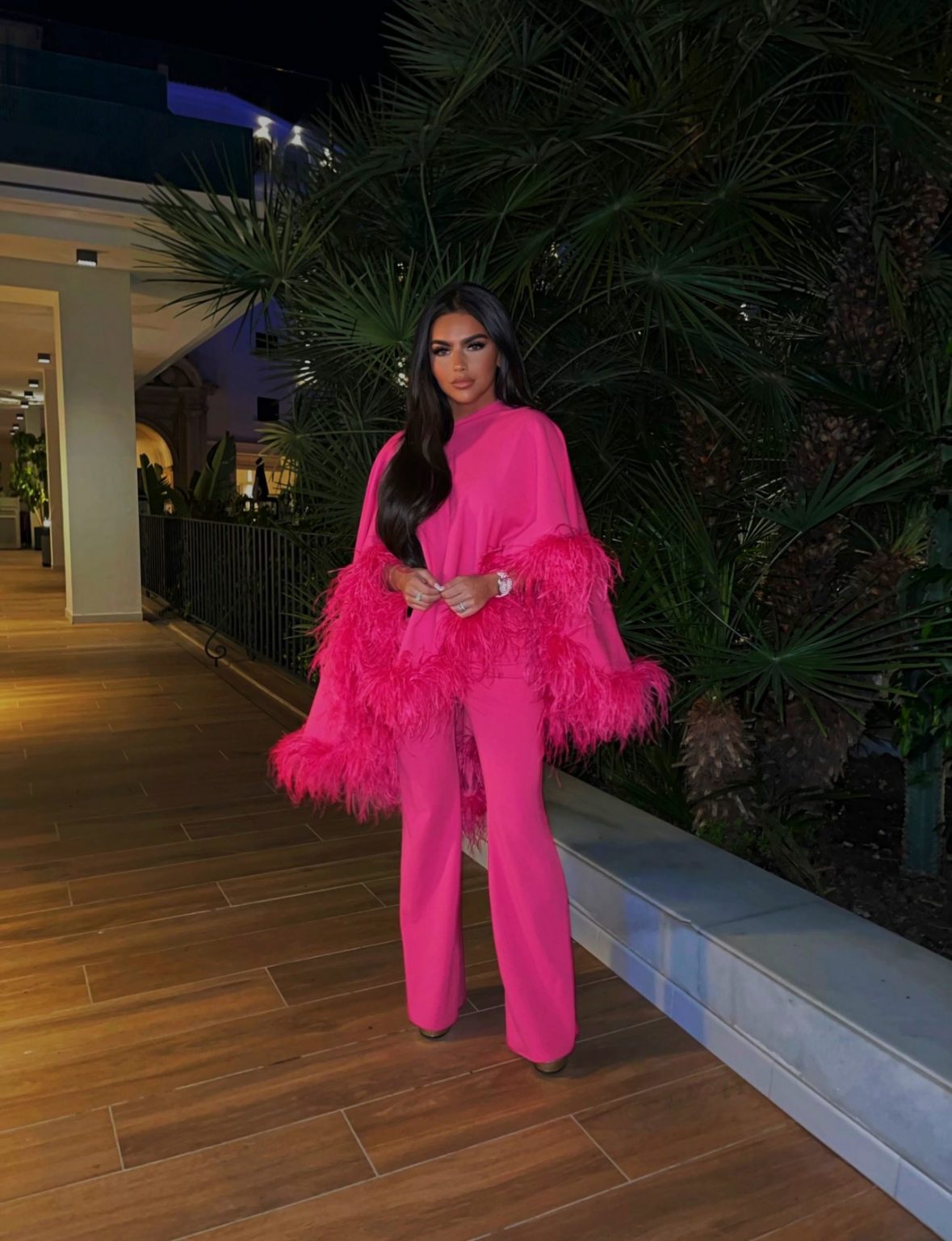 Kylie store fringe jumpsuit