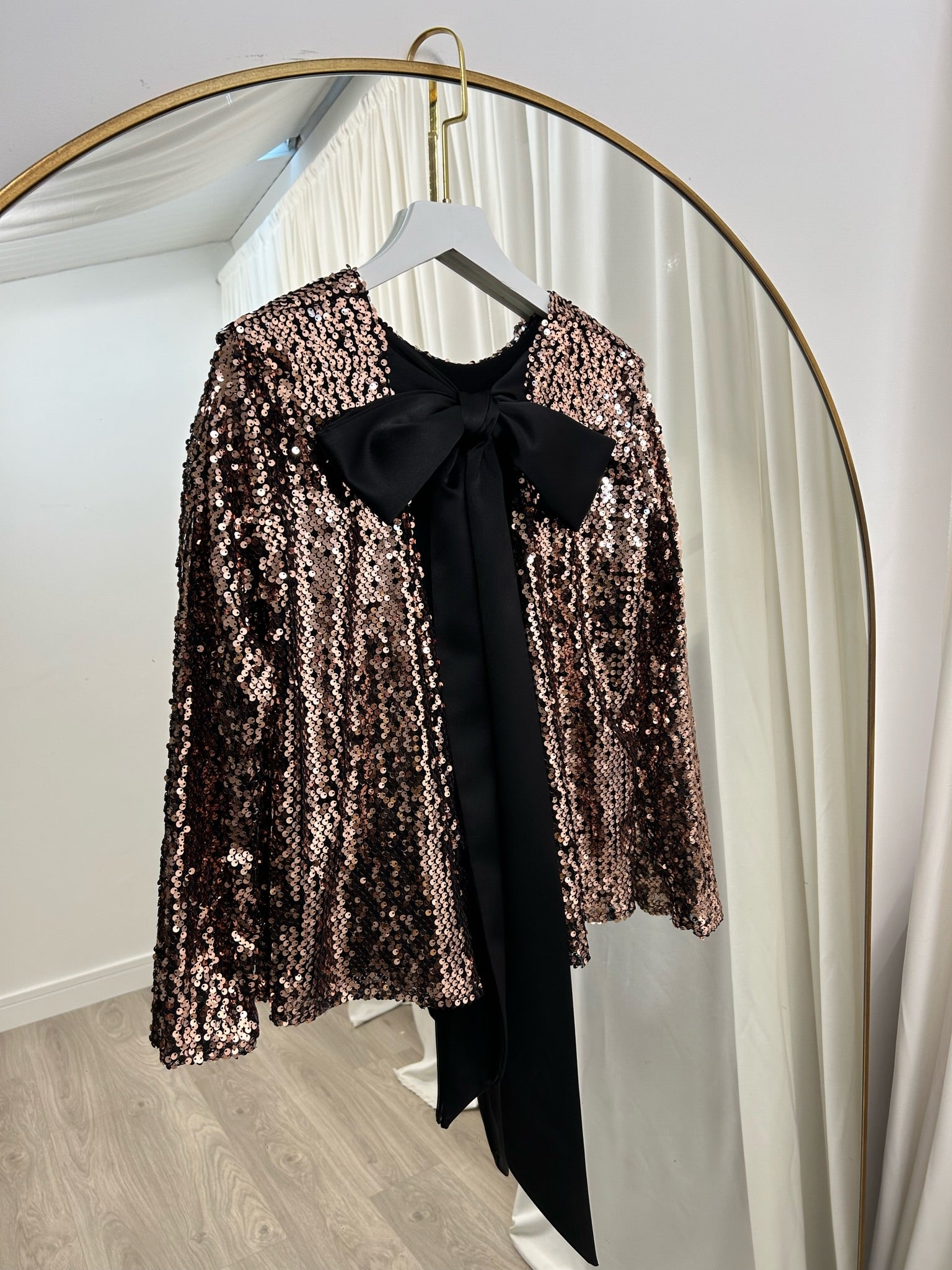 Belle Top Rose Gold Sequin