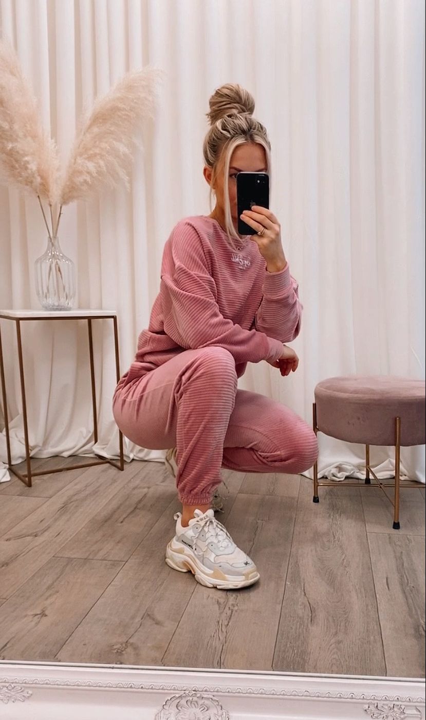 Pink sales womens joggers