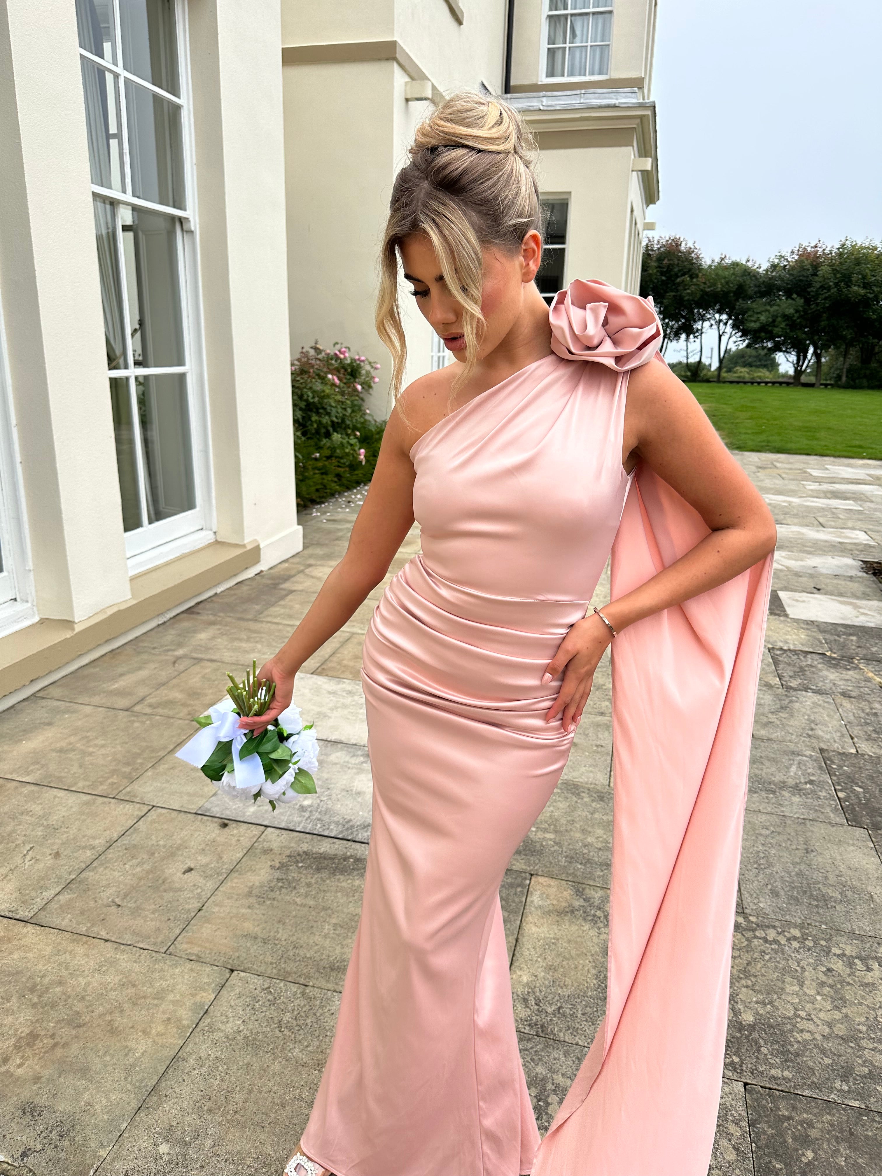 Blush coloured bridesmaid dresses uk best sale