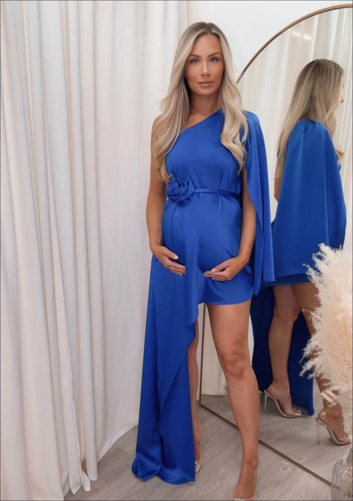 Royal blue maternity outlet photoshoot dress