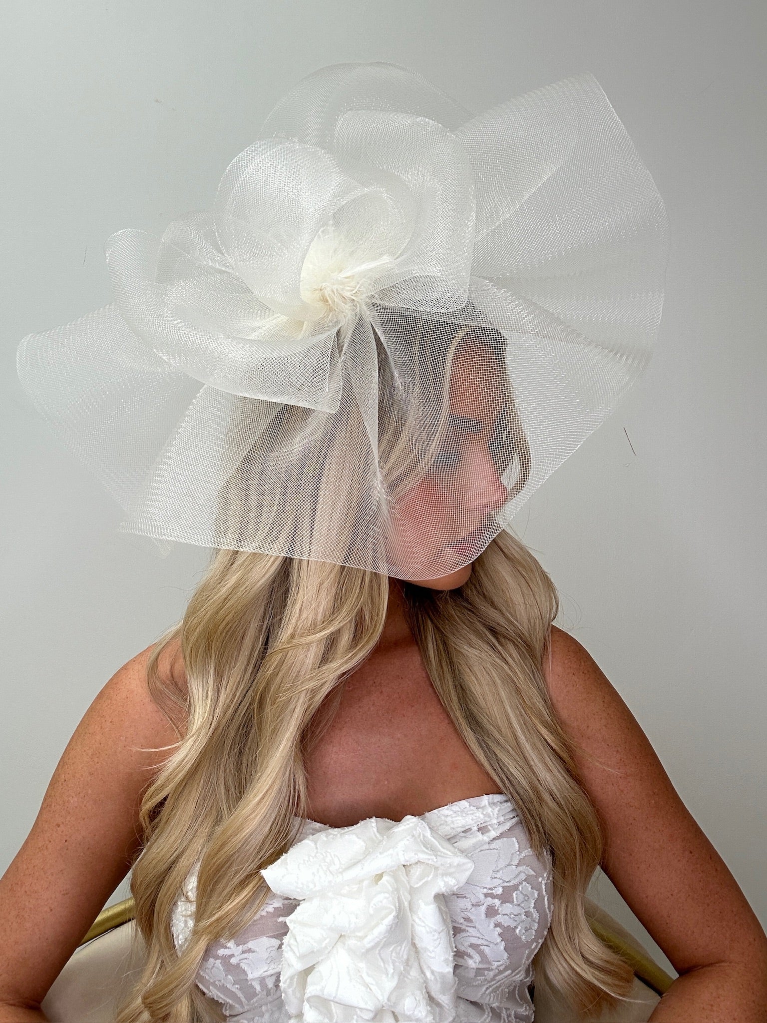 Loop Fascinator Headband Cream