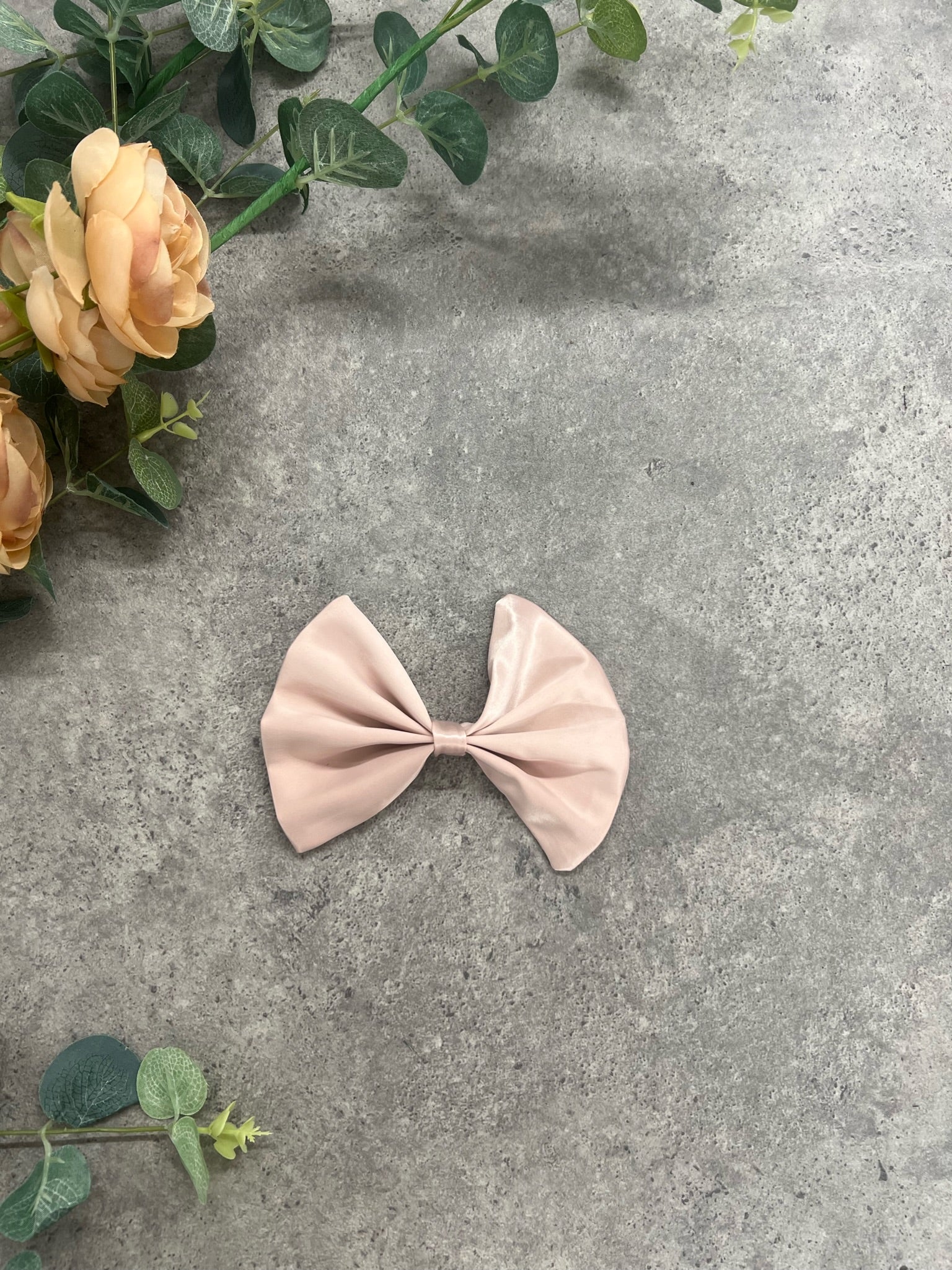 Small Bridal Bow Blush Pink