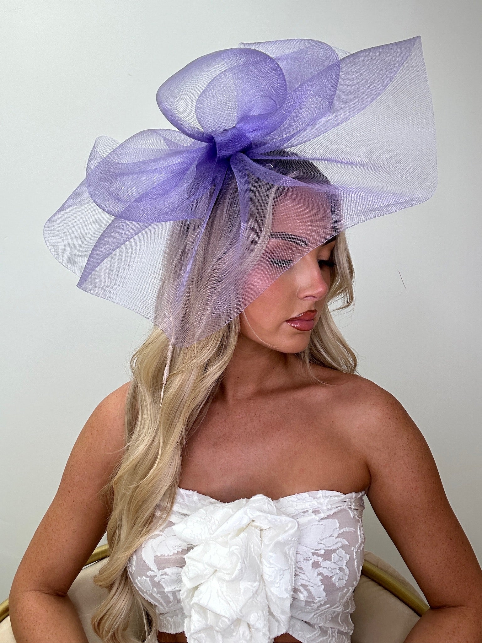 Loop Fascinator Headband Lilac