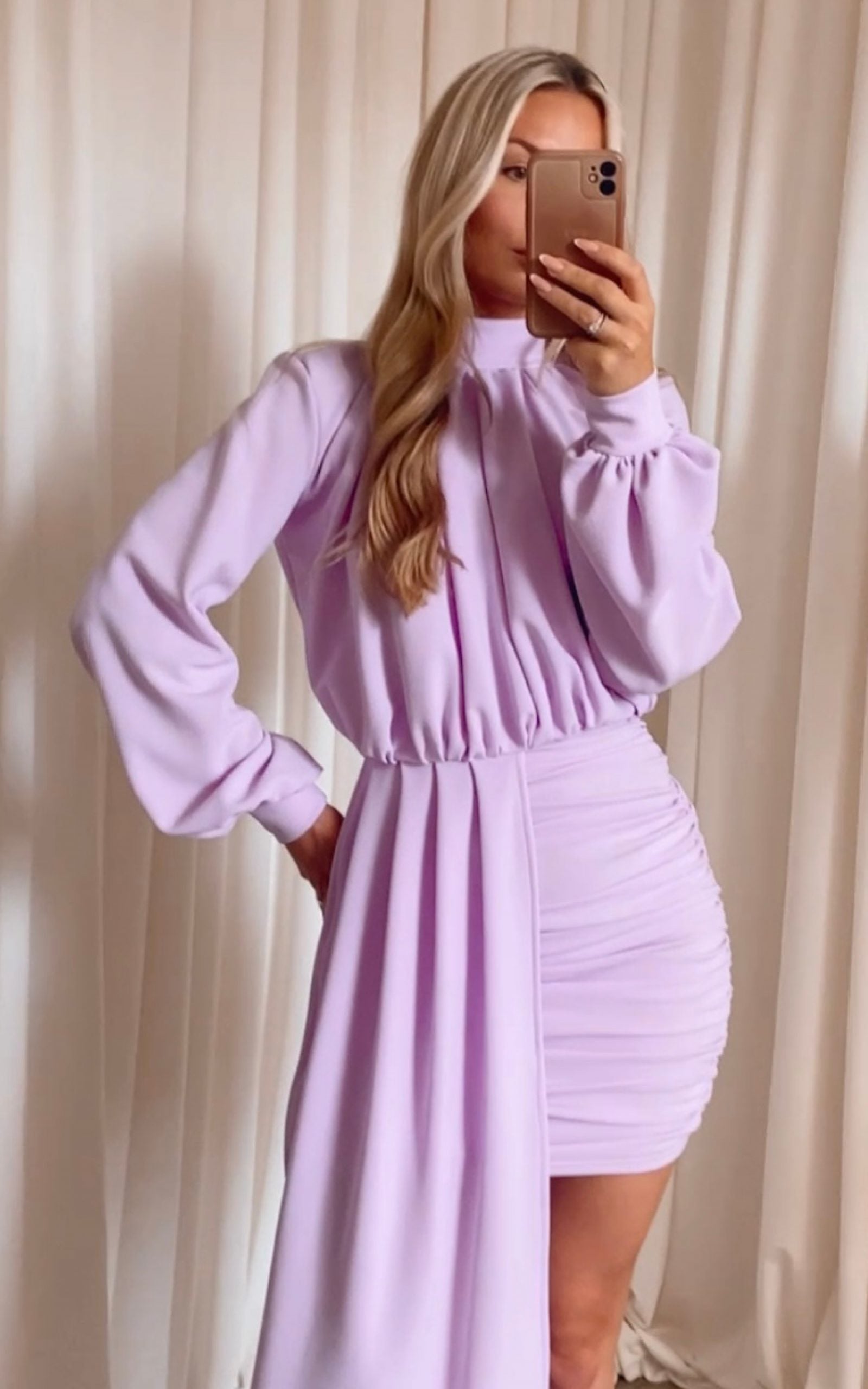 Lilac clearance silk robe