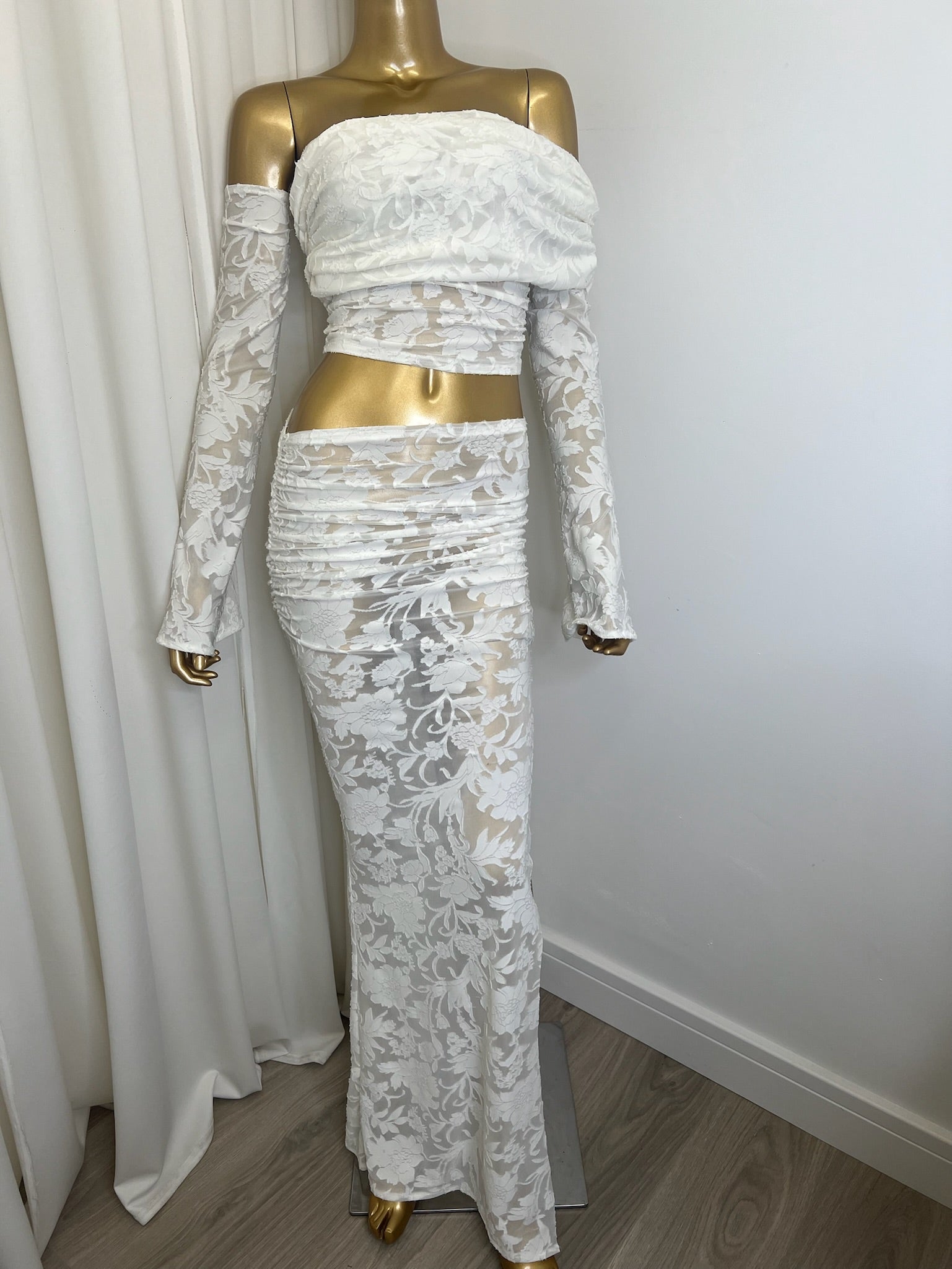 Eden Two Piece Set White Floral