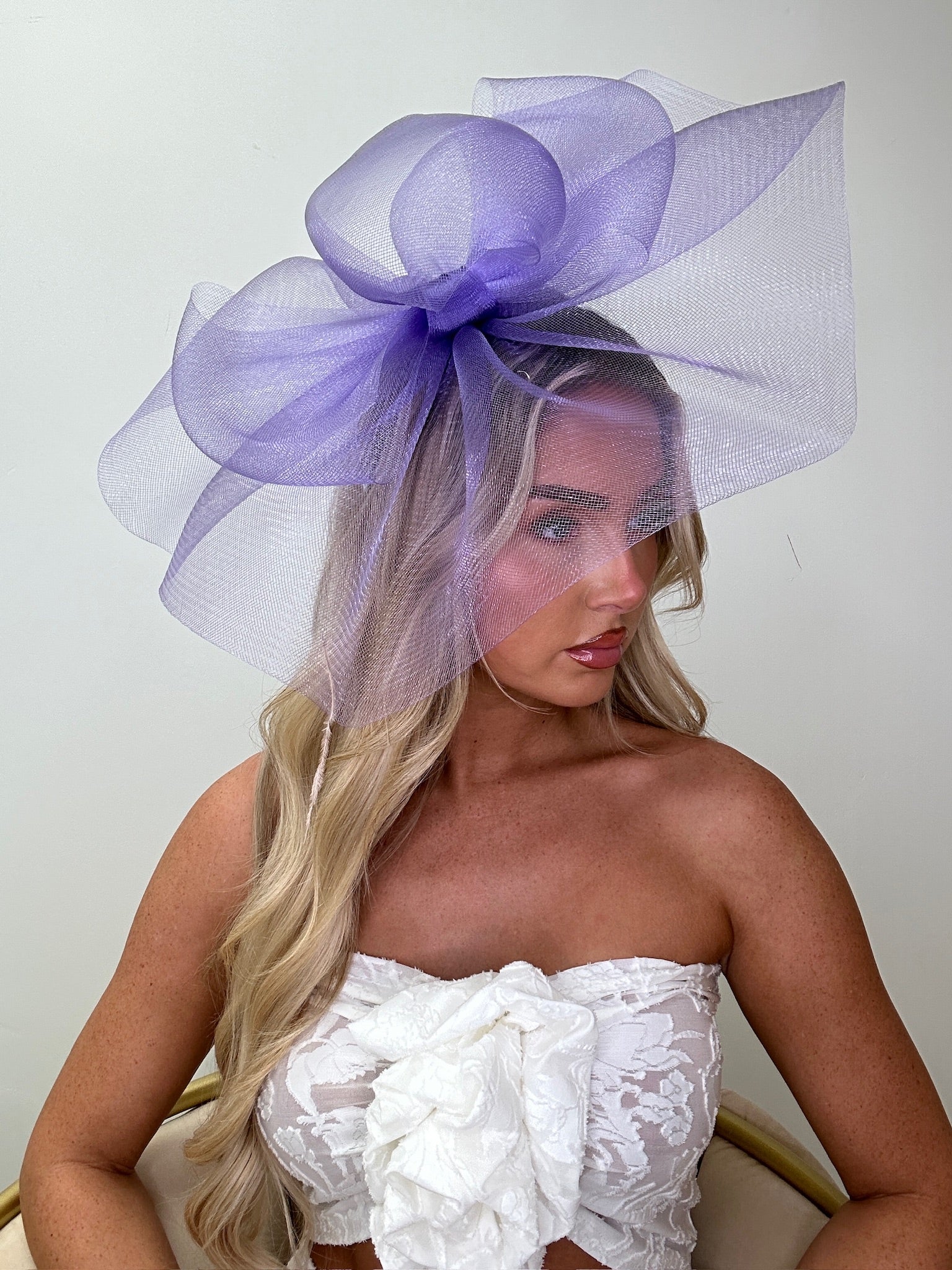 Loop Fascinator Headband Lilac